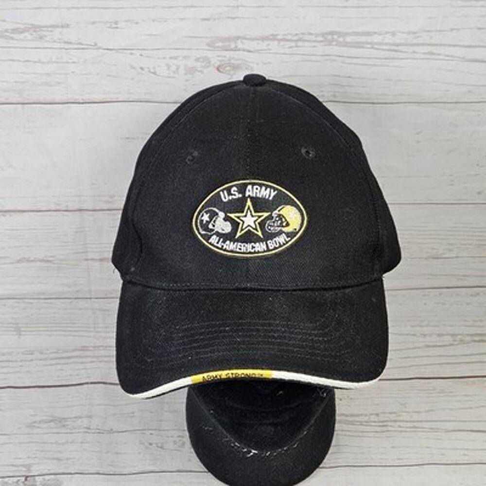 U.S. Army All-American Bowl Hat BWM Global Men's L/XL Black Flex Fit Cap